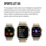 Bracciale intelligente S800 Ultra Max, orologio intelligente con cinturino in silicone da 1,5 pollici, chiamata Bluetooth / frequenza cardiaca / pressione sanguigna / ossigeno nel sangue