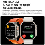 Bracciale intelligente S800 Ultra Max, orologio intelligente con cinturino in silicone da 1,5 pollici, chiamata Bluetooth / frequenza cardiaca / pressione sanguigna / ossigeno nel sangue