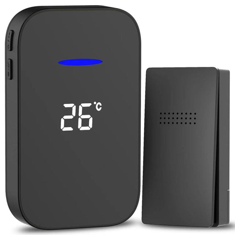 C302B Cercapersone per anziani con display digitale per temperatura, campanello wireless domestico uno a uno, US Plug, EU Plug, UK Plug