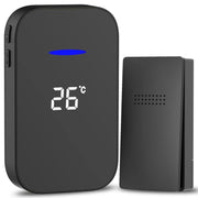 C302B Cercapersone per anziani con display digitale per temperatura, campanello wireless domestico uno a uno, US Plug, EU Plug, UK Plug