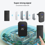 Cercapersone wireless con display digitale temperatura e volume