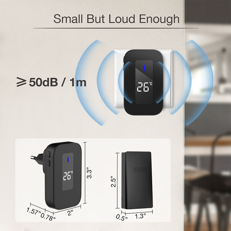 Cercapersone wireless con display temperatura e volume regolabile
