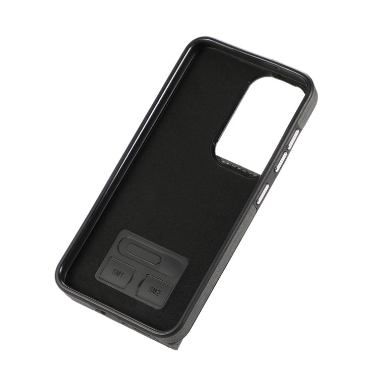 Custodia per telefono con supporto per anello a portafoglio con texture spazzolata, For Samsung Galaxy A24 4G / A25 5G, Samsung Galaxy A14 4G / 5G, For Samsung Galaxy A34 5G, For Samsung Galaxy A54 5G