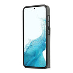 Custodia per telefono con supporto per anello a portafoglio con texture spazzolata, For Samsung Galaxy Galaxy S22 Ultra 5G, For Samsung Galaxy Galaxy S22+ 5G, For Samsung Galaxy Galaxy S22 5G