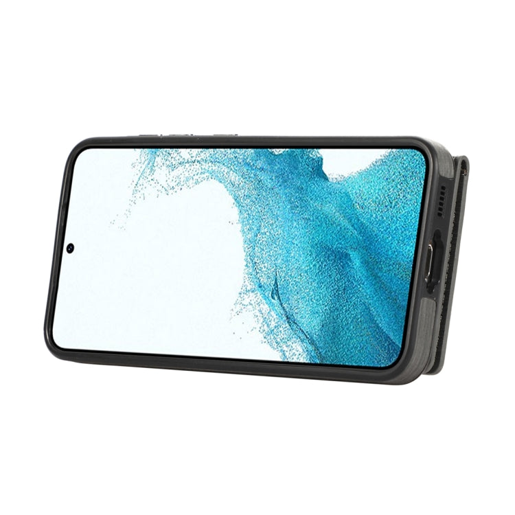 Custodia per telefono con supporto per anello a portafoglio con texture spazzolata, For Samsung Galaxy Galaxy S23 Ultra 5G, For Samsung Galaxy Galaxy S23 5G, For Samsung Galaxy A53 5G, For Samsung Galaxy A33 5G
