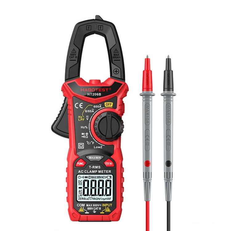 HABOTEST HT206B Multimetro digitale a pinza ad alta precisione con range automatico, HT206B