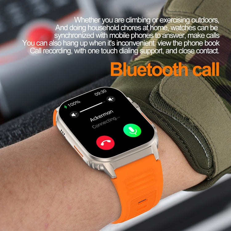 Bracciale intelligente G41, orologio intelligente impermeabile IP67 da 2,01 pollici, chiamata Bluetooth / frequenza cardiaca / glicemia non invasiva / HRV / MET