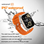 Bracciale intelligente G41, orologio intelligente impermeabile IP67 da 2,01 pollici, chiamata Bluetooth / frequenza cardiaca / glicemia non invasiva / HRV / MET