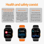 Bracciale intelligente G41, orologio intelligente impermeabile IP67 da 2,01 pollici, chiamata Bluetooth / frequenza cardiaca / glicemia non invasiva / HRV / MET
