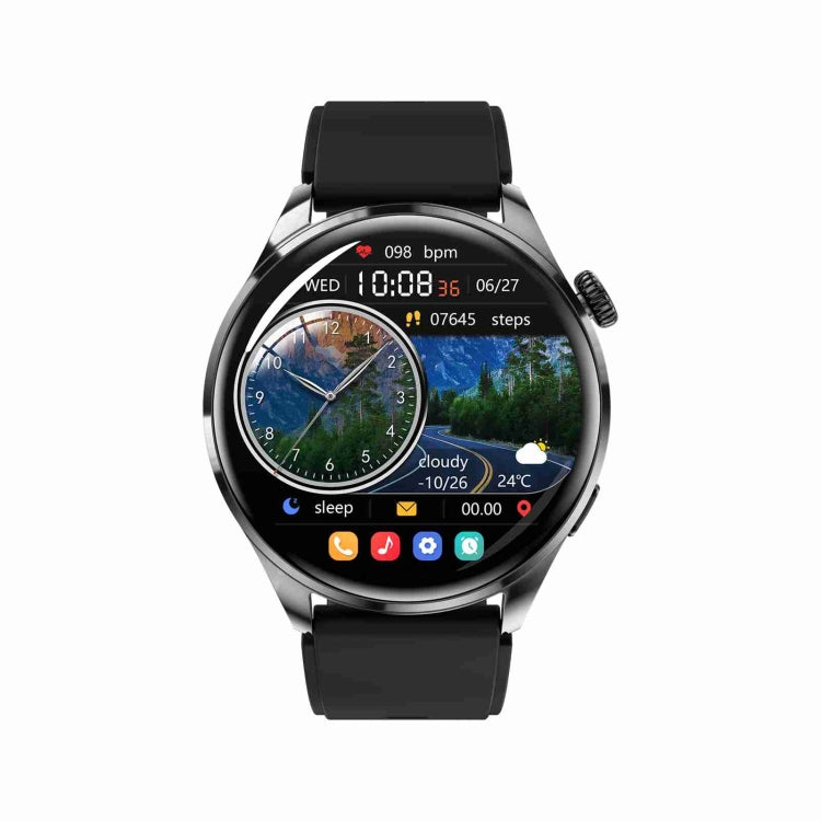 Bracciale intelligente TM05 Pro, cinturino in silicone da 1,46 pollici Orologio intelligente impermeabile IP67, chiamata Bluetooth/frequenza cardiaca/pressione sanguigna/ossigeno nel sangue, Silicone Band
