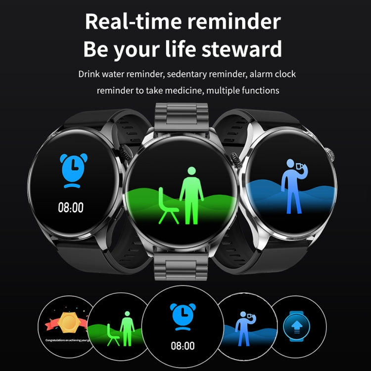 Bracciale intelligente TM05 Pro, cinturino in silicone da 1,46 pollici Orologio intelligente impermeabile IP67, chiamata Bluetooth/frequenza cardiaca/pressione sanguigna/ossigeno nel sangue, Silicone Band
