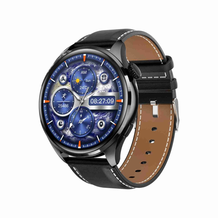 Bracciale intelligente TM05 Pro, cinturino in pelle da 1,46 pollici Orologio intelligente impermeabile IP67, chiamata Bluetooth/frequenza cardiaca/pressione sanguigna/ossigeno nel sangue, Leather Band