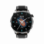 Bracciale intelligente TM05 Pro, cinturino in pelle da 1,46 pollici Orologio intelligente impermeabile IP67, chiamata Bluetooth/frequenza cardiaca/pressione sanguigna/ossigeno nel sangue, Leather Band