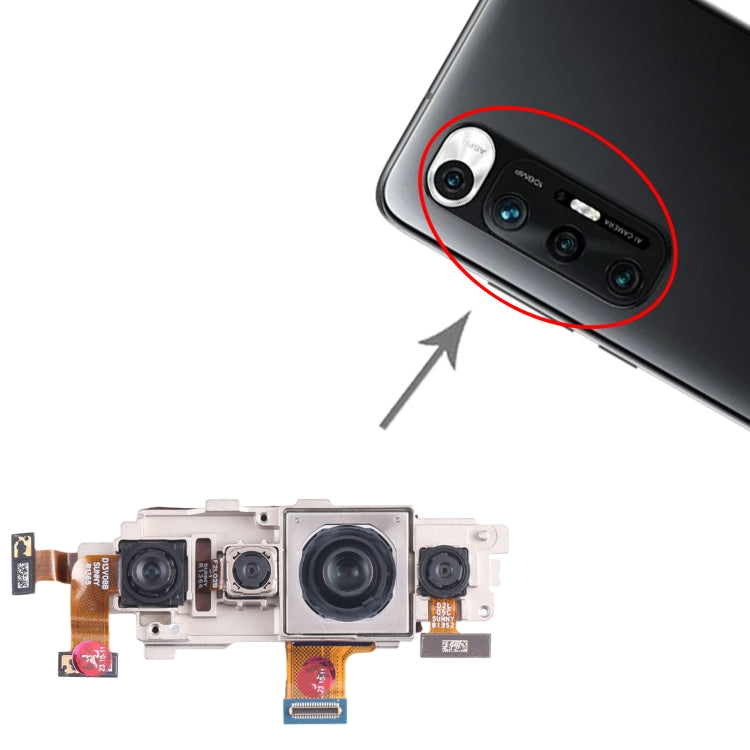 Original Camera Set (Telephoto + Wide Angle + Portrait + Main Camera), For Xiaomi Mi 10s, For Xiaomi Mi 10 Pro 5G, For Xiaomi Mi 10 5G