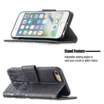 Custodia in pelle sintetica per iPhone 8, 7, 6 e 11
