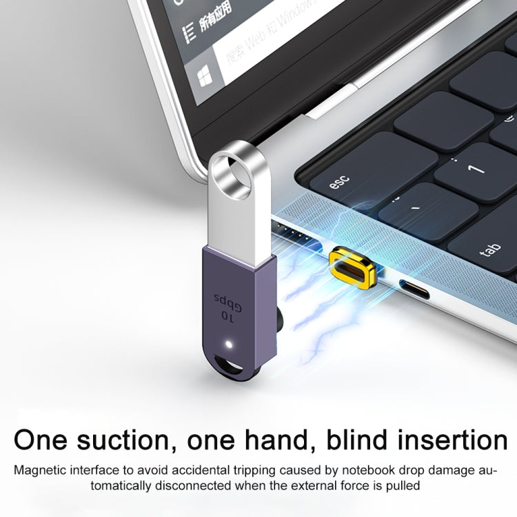Adattatore magnetico USB-C a USB 3.1 da 10 Gbps OTG