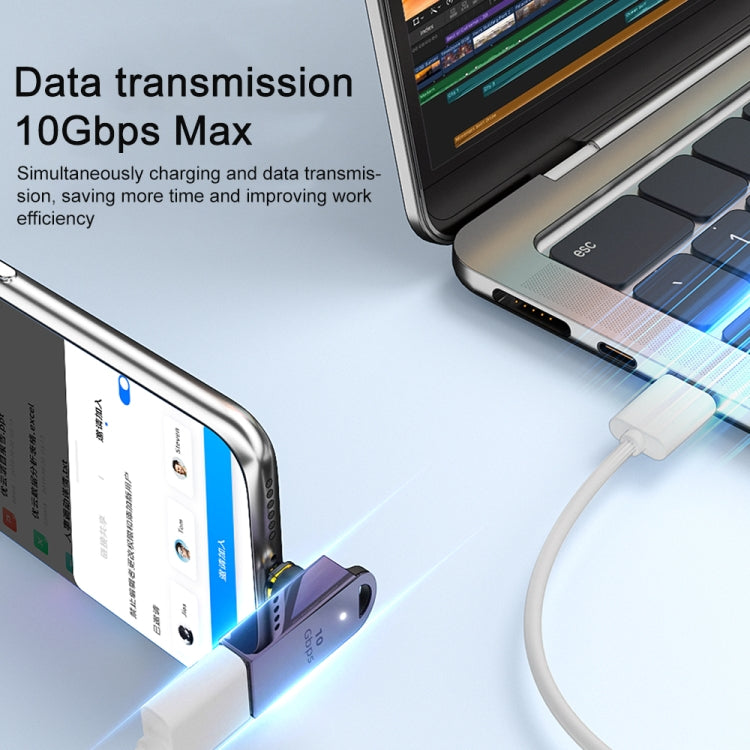 Adattatore magnetico USB-C a USB 3.1 da 10 Gbps OTG