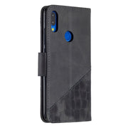 Custodia in pelle sintetica a vibrazione orizzontale con trama in coccodrillo abbinata con portafoglio, supporto e slot per carte, For Xiaomi Redmi Note 7, For Xiaomi Redmi Note 9 Pro