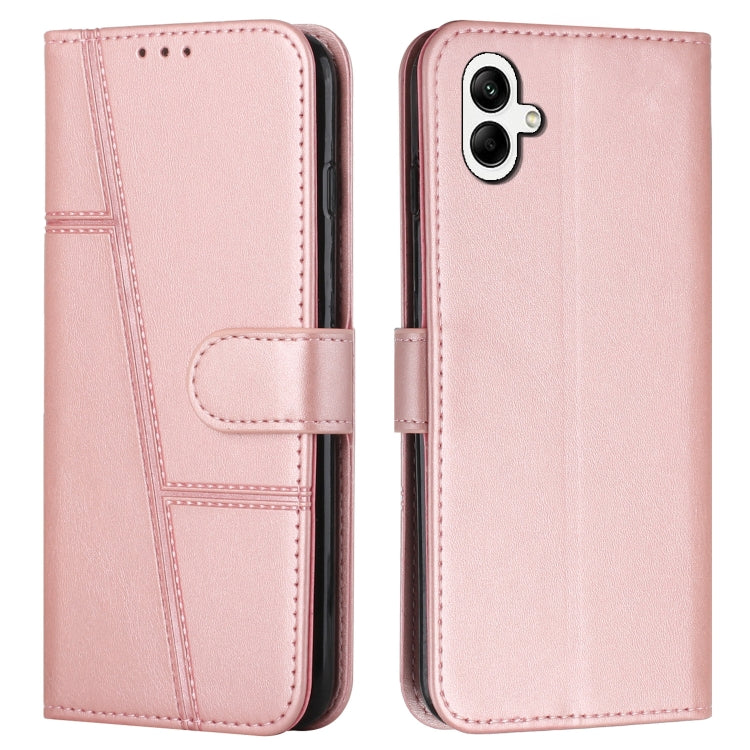 Custodia per telefono in pelle con fibbia in pelle di vitello con cuciture, For Samsung Galaxy S24+, For Samsung Galaxy S24, For Samsung Galaxy A15, For Samsung Galaxy A05