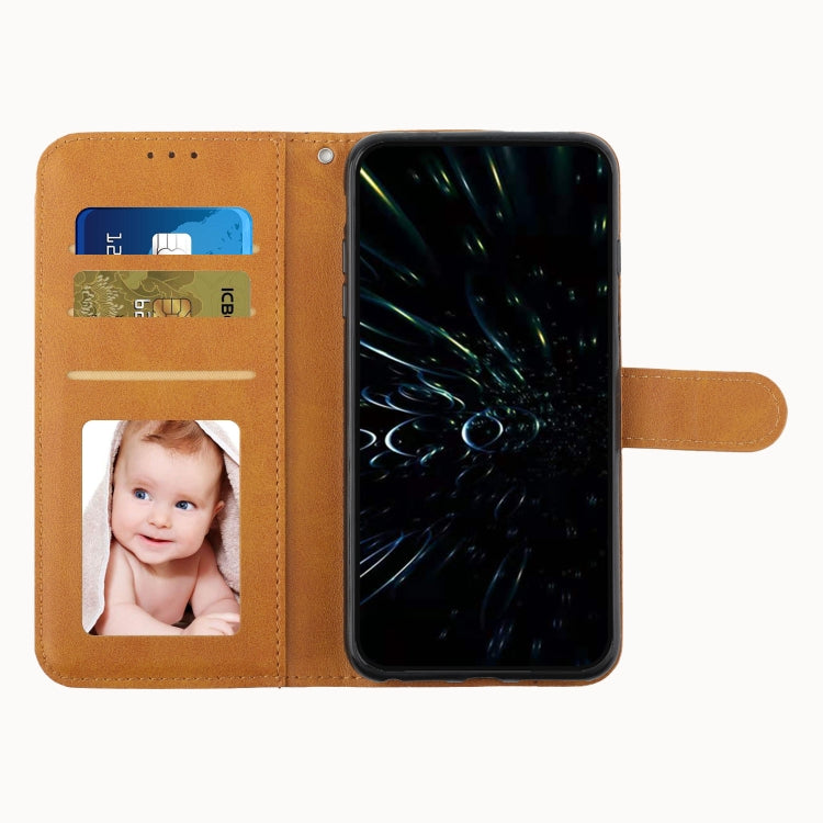Custodia per telefono in pelle con fibbia in pelle di vitello con cuciture, For Samsung Galaxy S24+, For Samsung Galaxy S24, For Samsung Galaxy A15, For Samsung Galaxy A05
