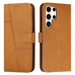 Custodia per telefono in pelle con fibbia in pelle di vitello con cuciture, For Samsung Galaxy M55 / C55, For Samsung Galaxy M15 / F15, For Samsung Galaxy Xcover 7, ForSamsung Galaxy S24 Ultra