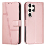 Custodia per telefono in pelle con fibbia in pelle di vitello con cuciture, For Samsung Galaxy M55 / C55, For Samsung Galaxy M15 / F15, For Samsung Galaxy Xcover 7, ForSamsung Galaxy S24 Ultra