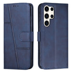 Custodia per telefono in pelle con fibbia in pelle di vitello con cuciture, For Samsung Galaxy M55 / C55, For Samsung Galaxy M15 / F15, For Samsung Galaxy Xcover 7, ForSamsung Galaxy S24 Ultra