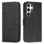 Custodia per telefono in pelle con fibbia in pelle di vitello con cuciture, For Samsung Galaxy M55 / C55, For Samsung Galaxy M15 / F15, For Samsung Galaxy Xcover 7, ForSamsung Galaxy S24 Ultra