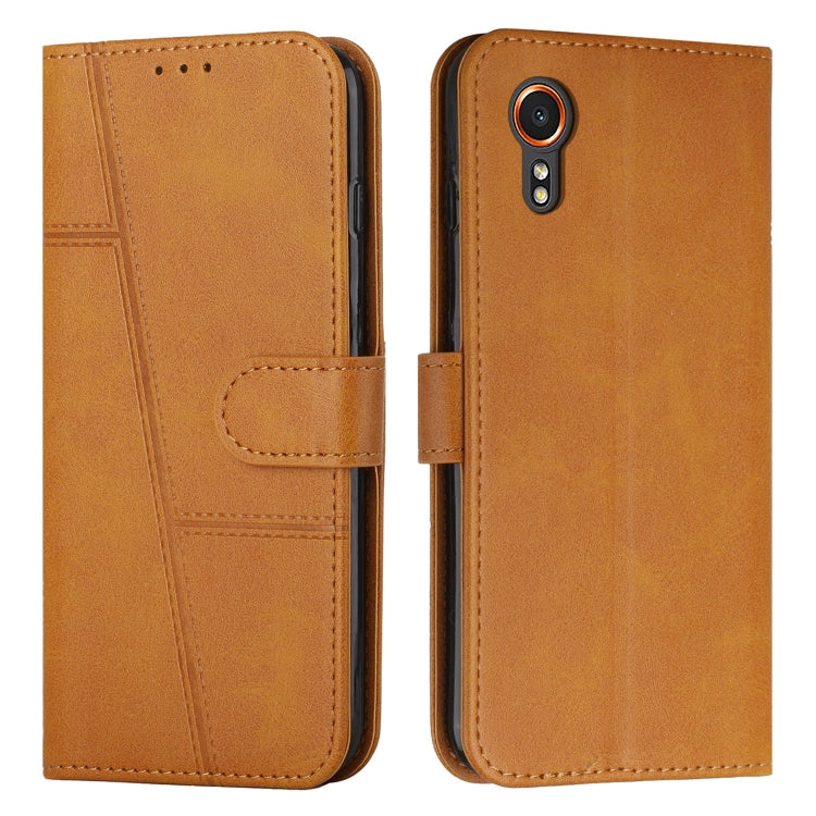 Custodia per telefono in pelle con fibbia in pelle di vitello con cuciture, For Samsung Galaxy M55 / C55, For Samsung Galaxy M15 / F15, For Samsung Galaxy Xcover 7, ForSamsung Galaxy S24 Ultra