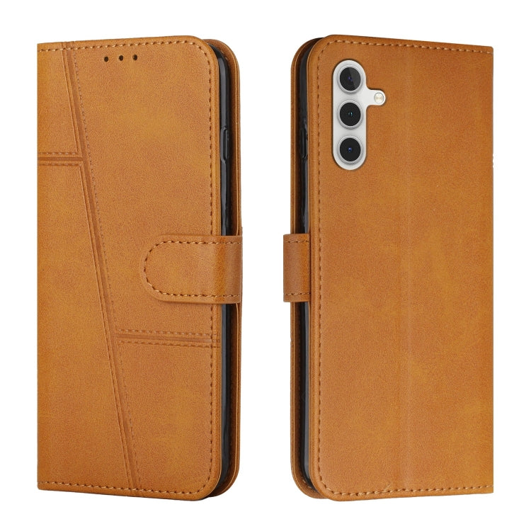 Custodia per telefono in pelle con fibbia in pelle di vitello con cuciture, For Samsung Galaxy M55 / C55, For Samsung Galaxy M15 / F15, For Samsung Galaxy Xcover 7, ForSamsung Galaxy S24 Ultra
