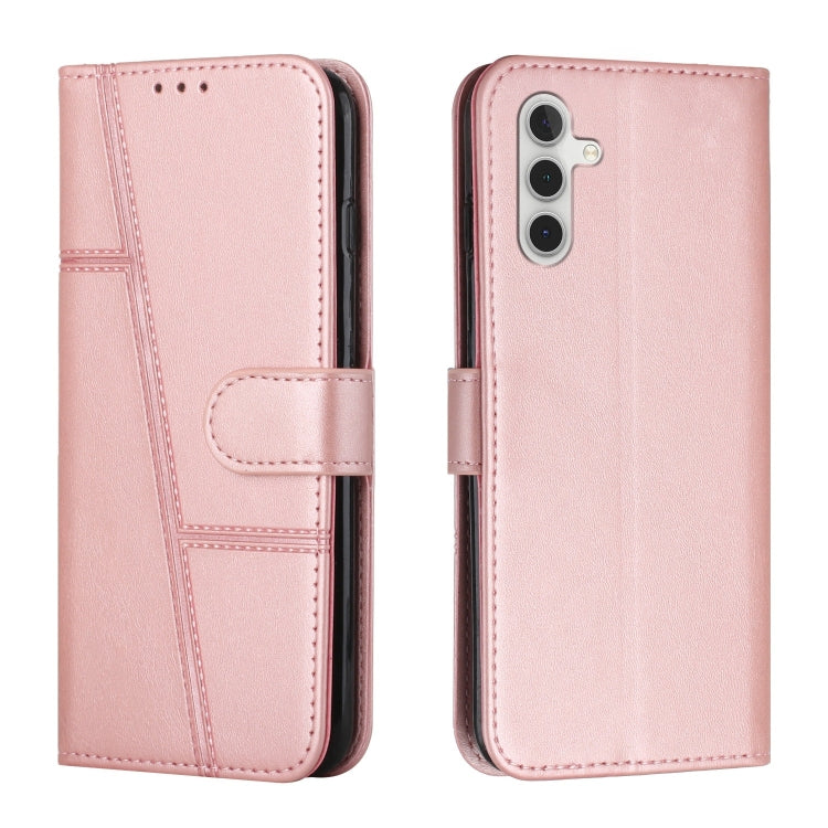 Custodia per telefono in pelle con fibbia in pelle di vitello con cuciture, For Samsung Galaxy M55 / C55, For Samsung Galaxy M15 / F15, For Samsung Galaxy Xcover 7, ForSamsung Galaxy S24 Ultra