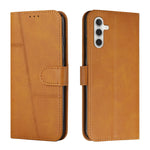 Custodia per telefono in pelle con fibbia in pelle di vitello con cuciture, For Samsung Galaxy M55 / C55, For Samsung Galaxy M15 / F15, For Samsung Galaxy Xcover 7, ForSamsung Galaxy S24 Ultra