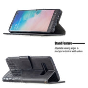 Custodia portafoglio in pelle sintetica per Samsung Galaxy S10 Pl