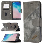 Custodia portafoglio in pelle sintetica per Samsung Galaxy S10 Pl