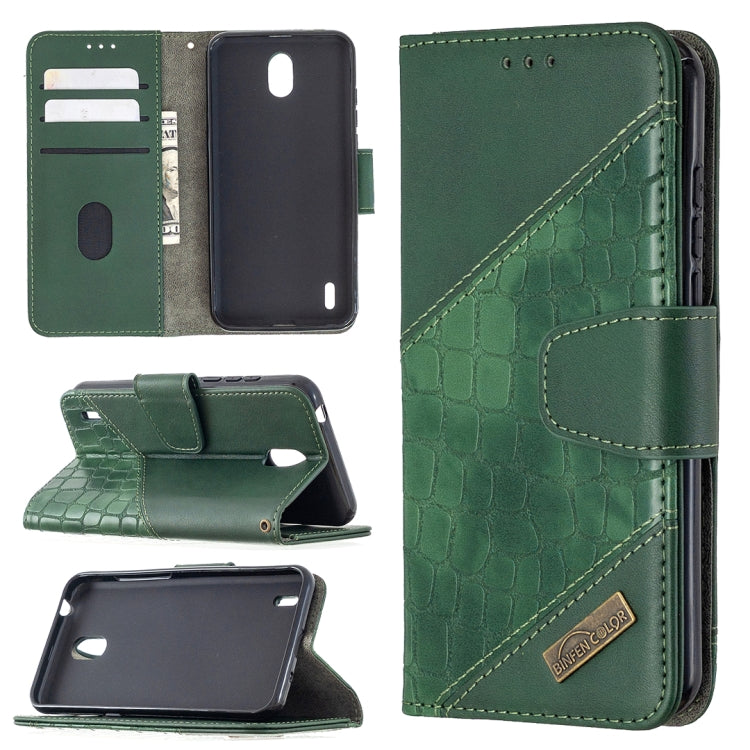 Custodia in pelle sintetica a vibrazione orizzontale con trama in coccodrillo abbinata con portafoglio, supporto e slot per carte, For Nokia 1.3, For Sony Xperia L4