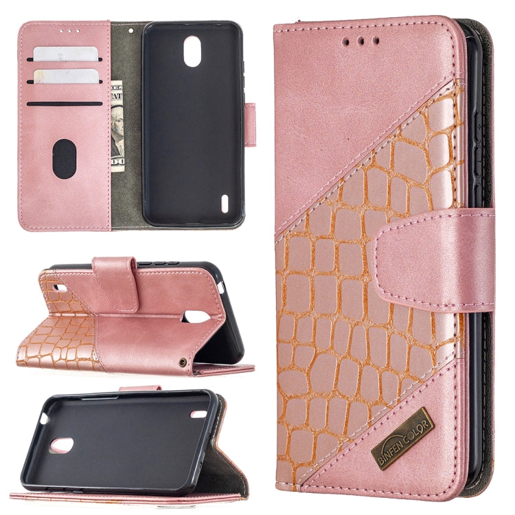 Custodia in pelle sintetica a vibrazione orizzontale con trama in coccodrillo abbinata con portafoglio, supporto e slot per carte, For Nokia 1.3, For Sony Xperia L4