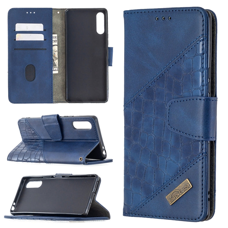 Custodia in pelle sintetica a vibrazione orizzontale con trama in coccodrillo abbinata con portafoglio, supporto e slot per carte, For Nokia 1.3, For Sony Xperia L4