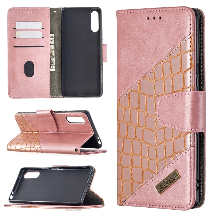 Custodia in pelle sintetica a vibrazione orizzontale con trama in coccodrillo abbinata con portafoglio, supporto e slot per carte, For Nokia 1.3, For Sony Xperia L4