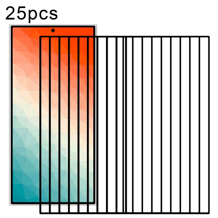 Pellicola in vetro temperato con schermo a colla completa da 25 pezzi, supporta lo sblocco delle impronte digitali, For Samsung Galaxy S26+ 5G, For Samsung Galaxy S26 Edge 5G, For Samsung Galaxy S26 Ultra 5G, For Samsung Galaxy S26 5G                  ...