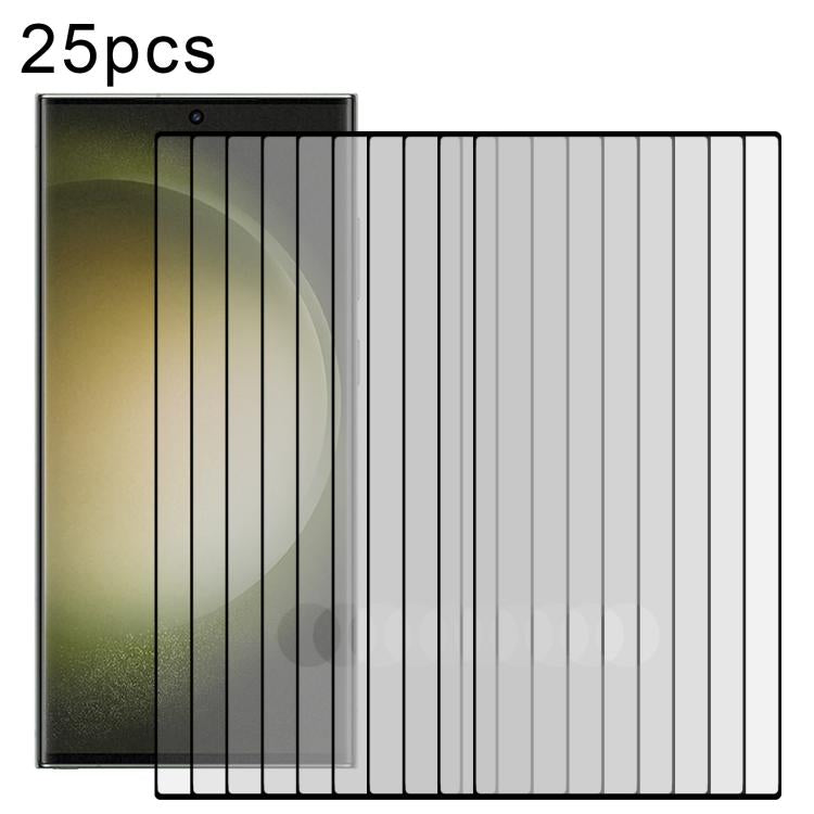 Pellicola in vetro temperato con schermo a colla completa da 25 pezzi, supporta lo sblocco delle impronte digitali, For Samsung Galaxy S26+ 5G, For Samsung Galaxy S26 Edge 5G, For Samsung Galaxy S26 Ultra 5G, For Samsung Galaxy S26 5G                  ...