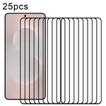 Pellicola in vetro temperato con schermo a colla completa da 25 pezzi, supporta lo sblocco delle impronte digitali, For Samsung Galaxy S26+ 5G, For Samsung Galaxy S26 Edge 5G, For Samsung Galaxy S26 Ultra 5G, For Samsung Galaxy S26 5G                  ...