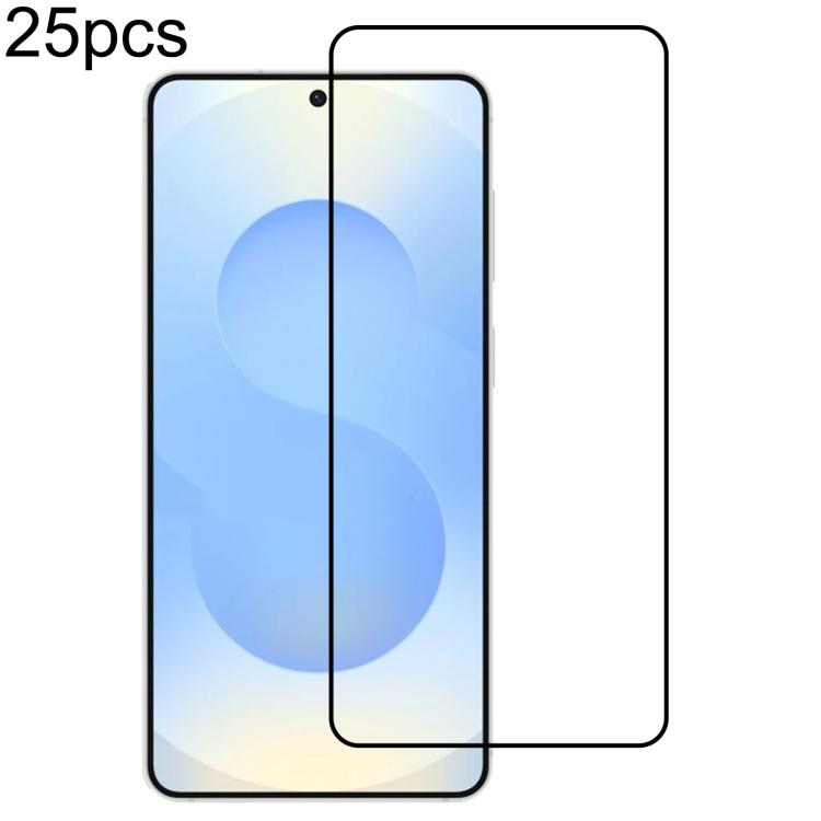 Pellicola in vetro temperato con schermo a colla completa da 25 pezzi, supporta lo sblocco delle impronte digitali, For Samsung Galaxy S26+ 5G, For Samsung Galaxy S26 Edge 5G, For Samsung Galaxy S26 Ultra 5G, For Samsung Galaxy S26 5G                  ...