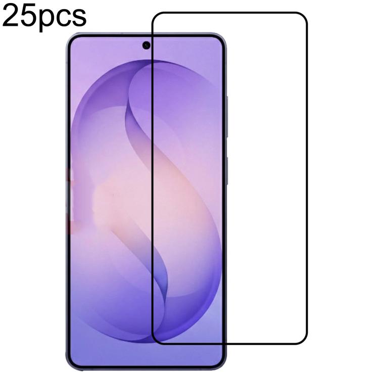 Pellicola in vetro temperato con schermo a colla completa da 25 pezzi, supporta lo sblocco delle impronte digitali, For Samsung Galaxy S26+ 5G, For Samsung Galaxy S26 Edge 5G, For Samsung Galaxy S26 Ultra 5G, For Samsung Galaxy S26 5G                  ...