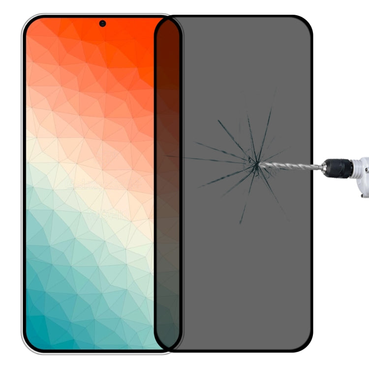 Pellicola in vetro temperato anti-peeping a copertura totale, supporta lo sblocco delle impronte digitali, For Samsung Galaxy S26+ 5G, For Samsung Galaxy S26 Edge 5G, For Samsung Galaxy S26 Ultra 5G, For Samsung Galaxy S26 5G                           ...
