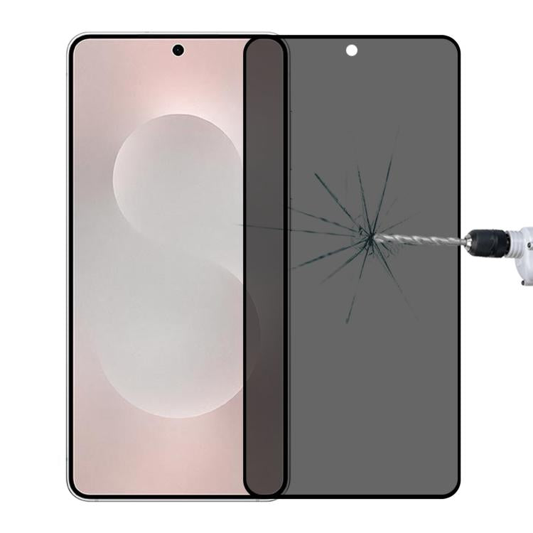 Pellicola in vetro temperato anti-peeping a copertura totale, supporta lo sblocco delle impronte digitali, For Samsung Galaxy S26+ 5G, For Samsung Galaxy S26 Edge 5G, For Samsung Galaxy S26 Ultra 5G, For Samsung Galaxy S26 5G                           ...