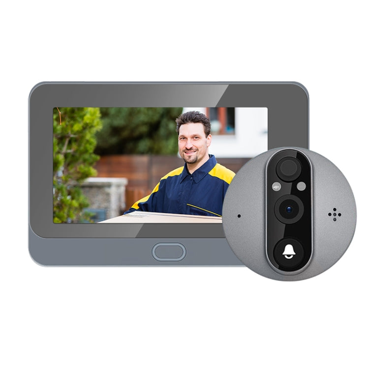 Il visore digitale Smart WiFi ESCAM C87 1080P da 4,3 pollici supporta PIR grandangolare, visione notturna e foto Dingdong, C87