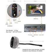 Il visore digitale Smart WiFi ESCAM C87 1080P da 4,3 pollici supporta PIR grandangolare, visione notturna e foto Dingdong, C87