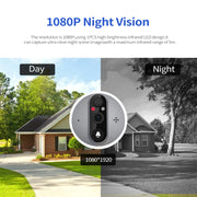 Il visore digitale Smart WiFi ESCAM C87 1080P da 4,3 pollici supporta PIR grandangolare, visione notturna e foto Dingdong, C87
