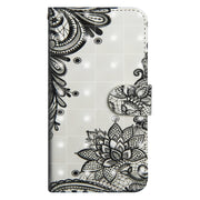 Custodia portafoglio flip TPU e pelle per Samsung Galaxy A6 (2018