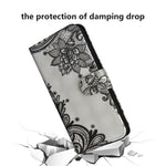 Custodia portafoglio flip in TPU e pelle per Samsung Galaxy A6 (2
